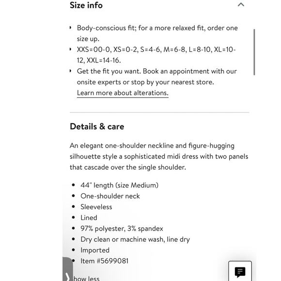 Dress the Population Tiffany One-Shoulder Midi Dress black sz S NEW - Picture 7 of 16